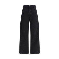 Rohe Black Cotton Relaxed Fit Jeans