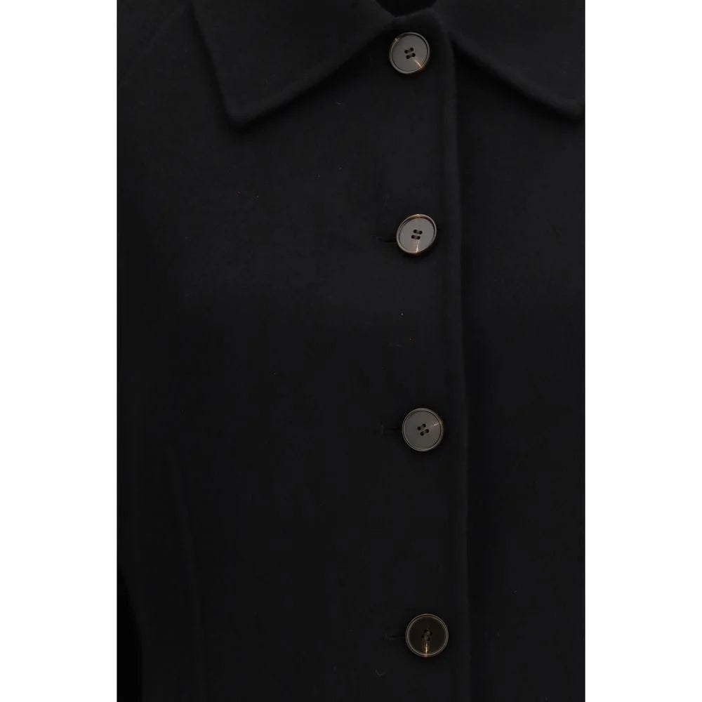 Rohe Black Wool Coat - IT40 | M