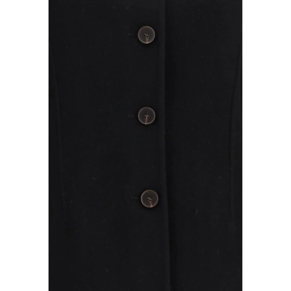 Rohe Black Wool Oves Aries Full-Length Jacket