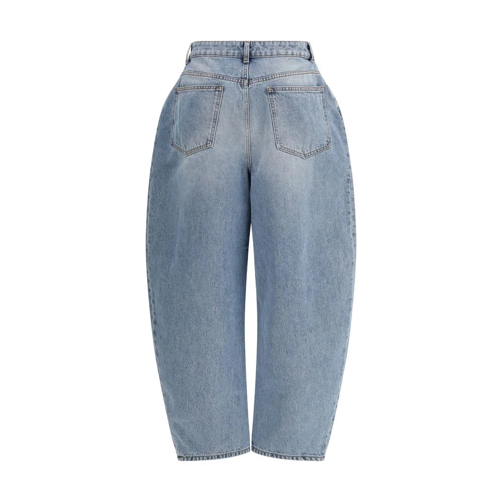Rohe Blue Cotton Straight-Leg Jeans
