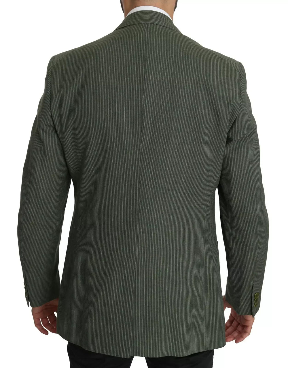 Romeo Gigli Green Linen Blazer One Piece Single Breasted Jacket - IT50 | L - Sport Jackets