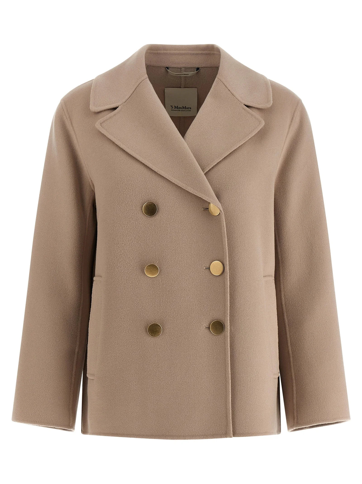 ’S Max Mara Beige Virgin Wool Blazer