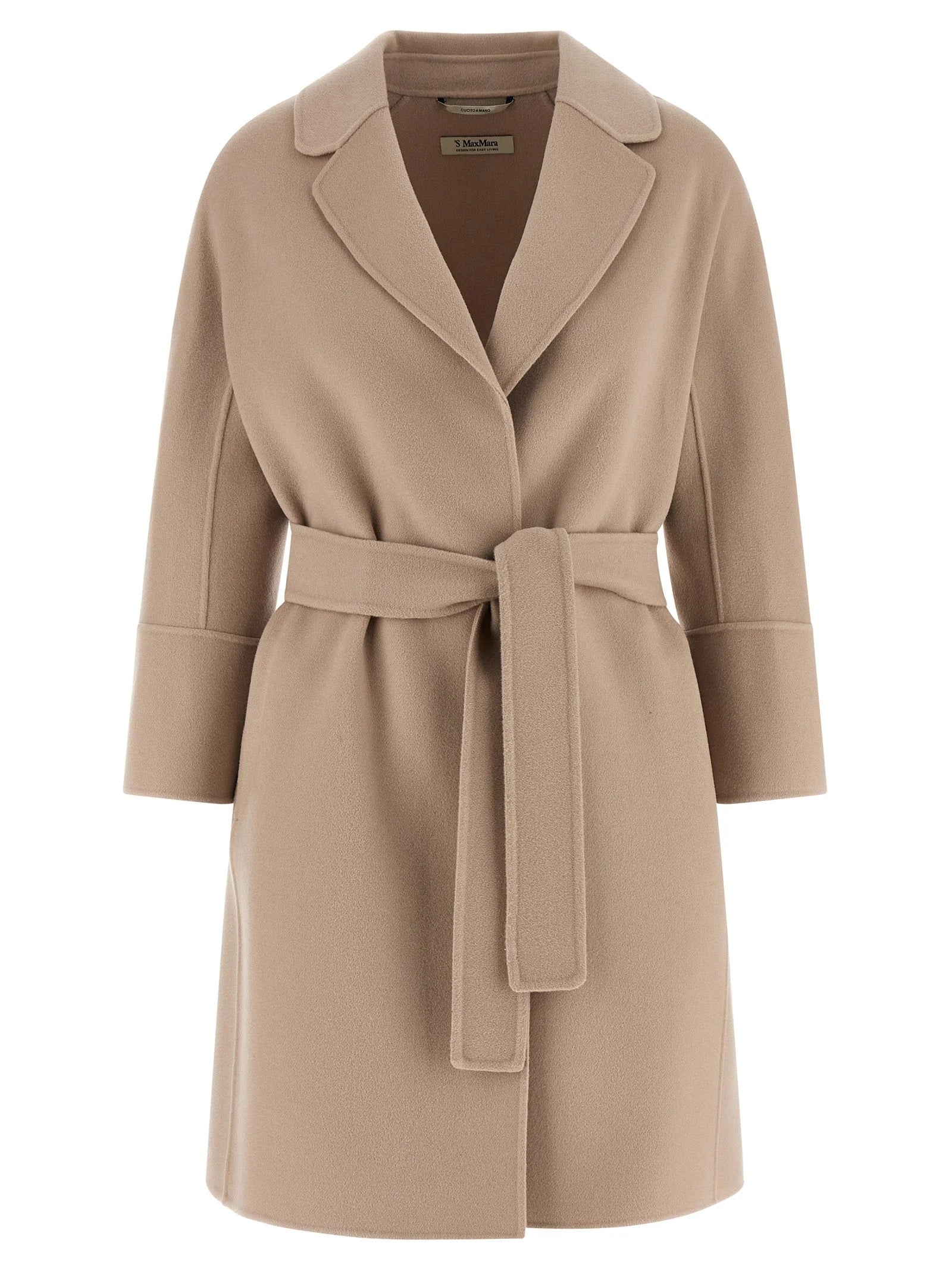 ’S Max Mara Beige Virgin Wool Coat