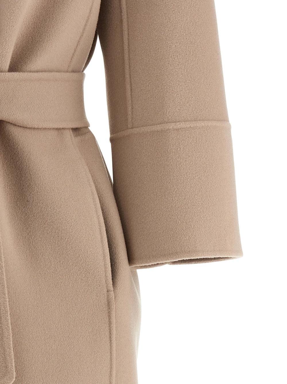’S Max Mara Beige Virgin Wool Coat