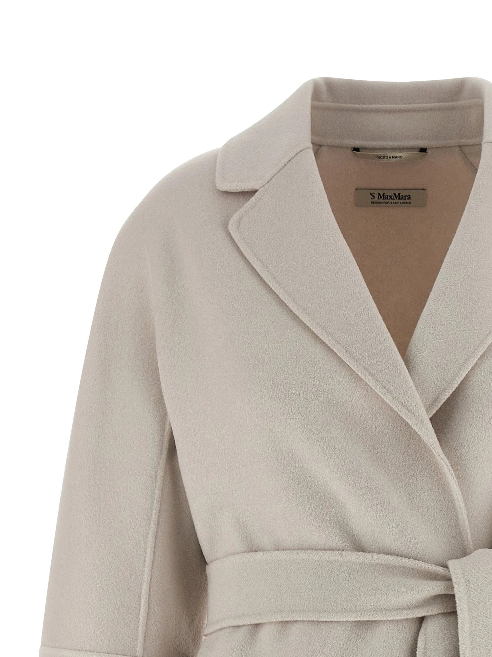 ’S Max Mara Beige Virgin Wool Coat