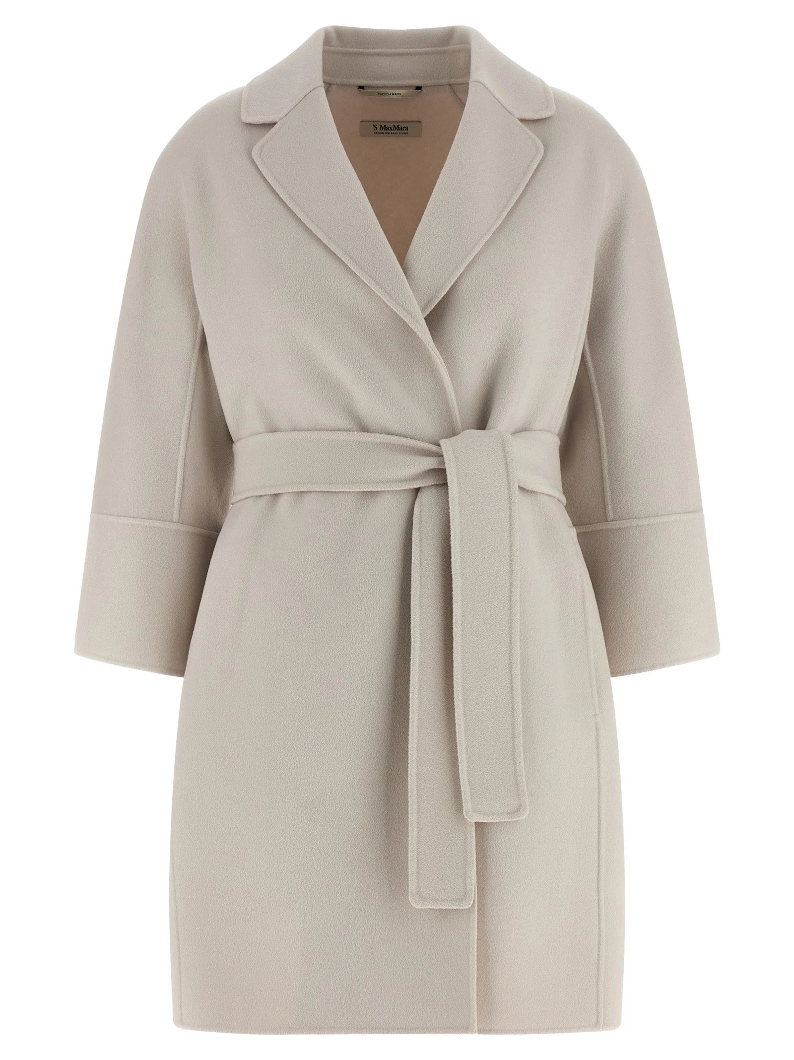 ’S Max Mara Beige Virgin Wool Coat