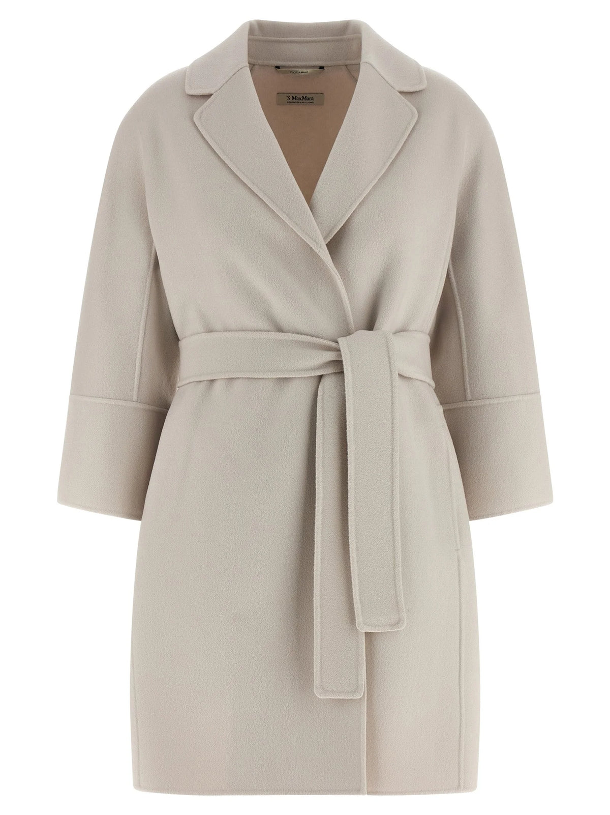 ’S Max Mara Beige Virgin Wool Coat