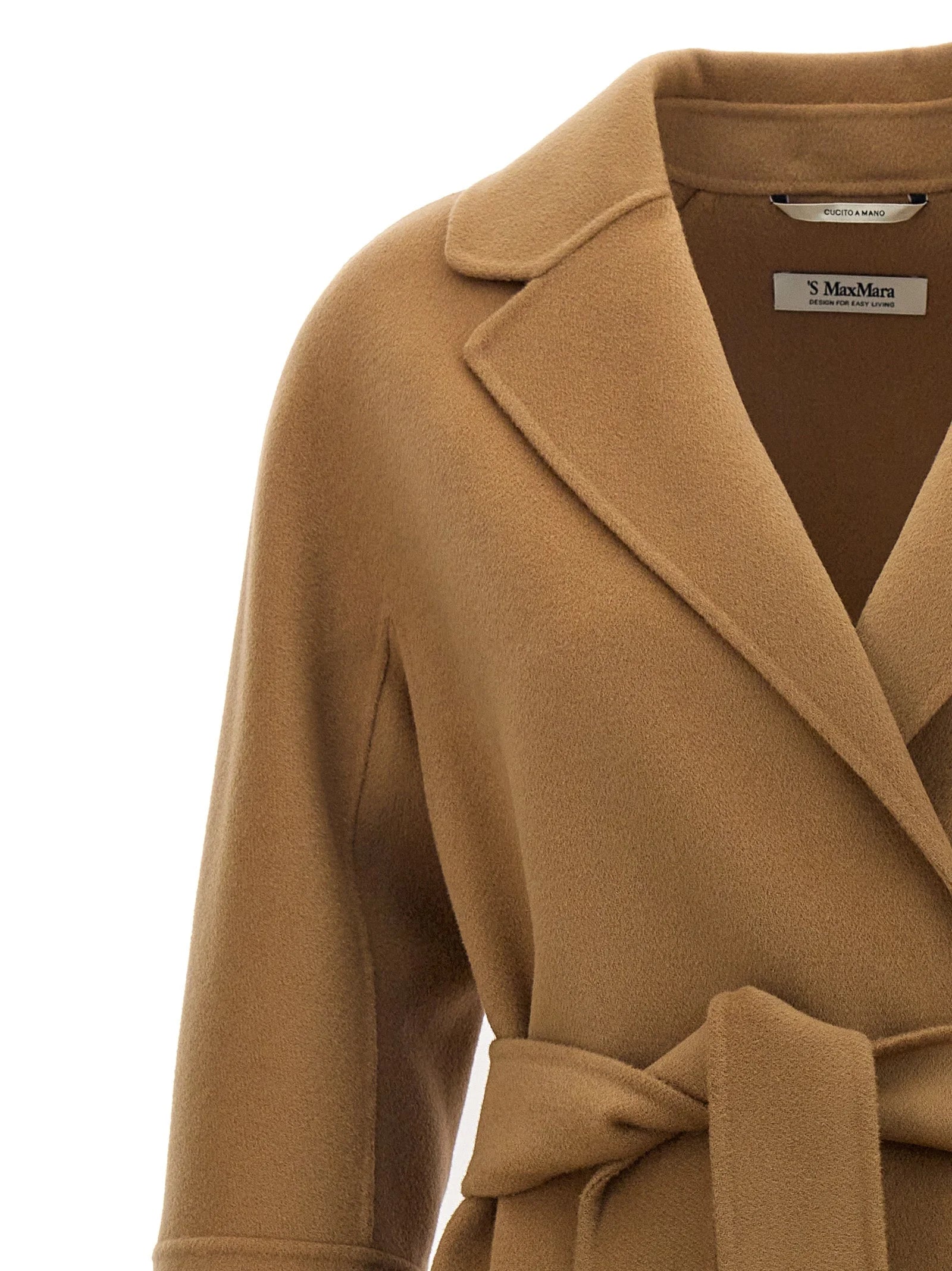’S Max Mara Beige Wool Coat - IT40