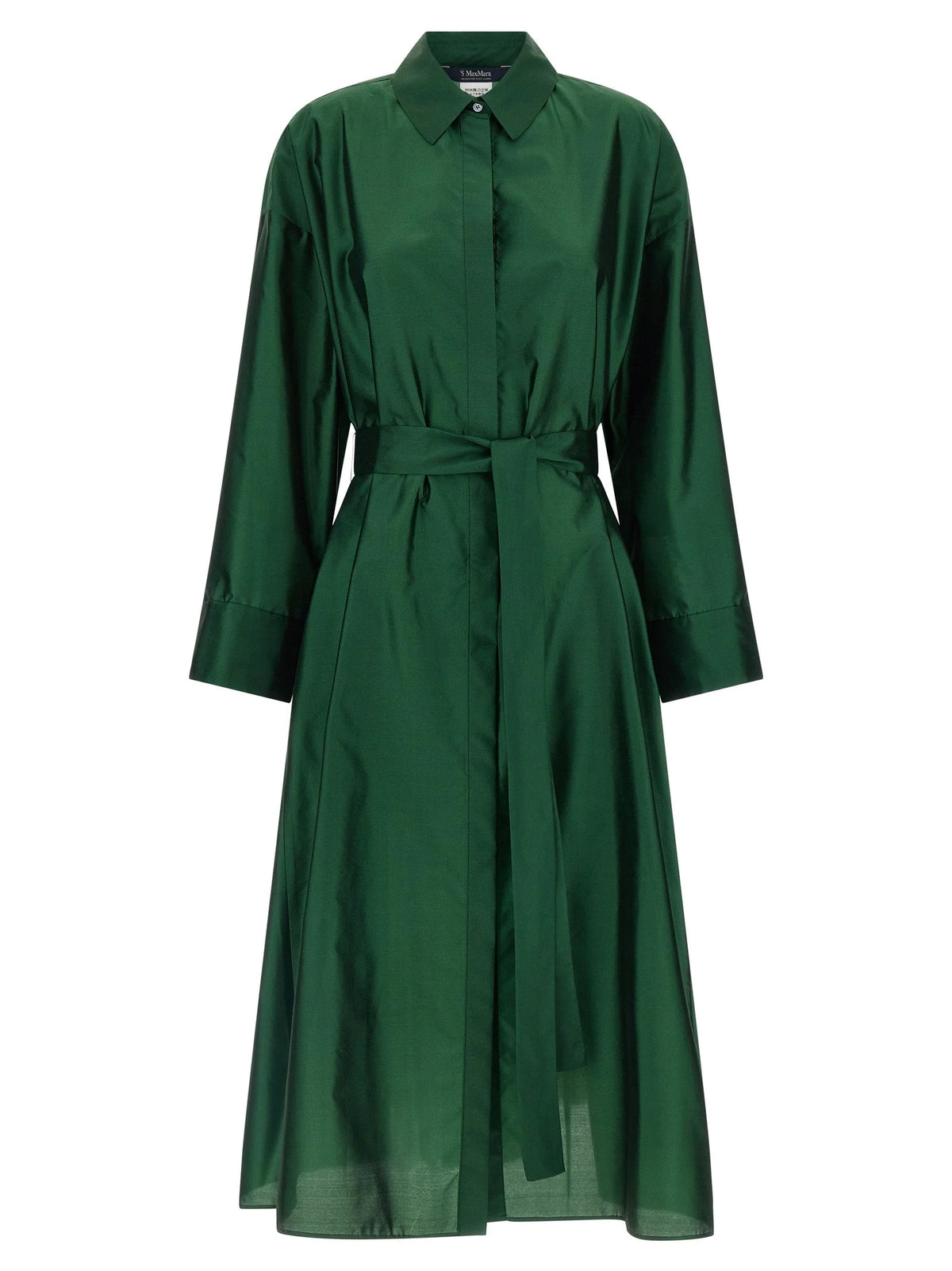 ’S Max Mara Bicolor Polyester Midi Dress