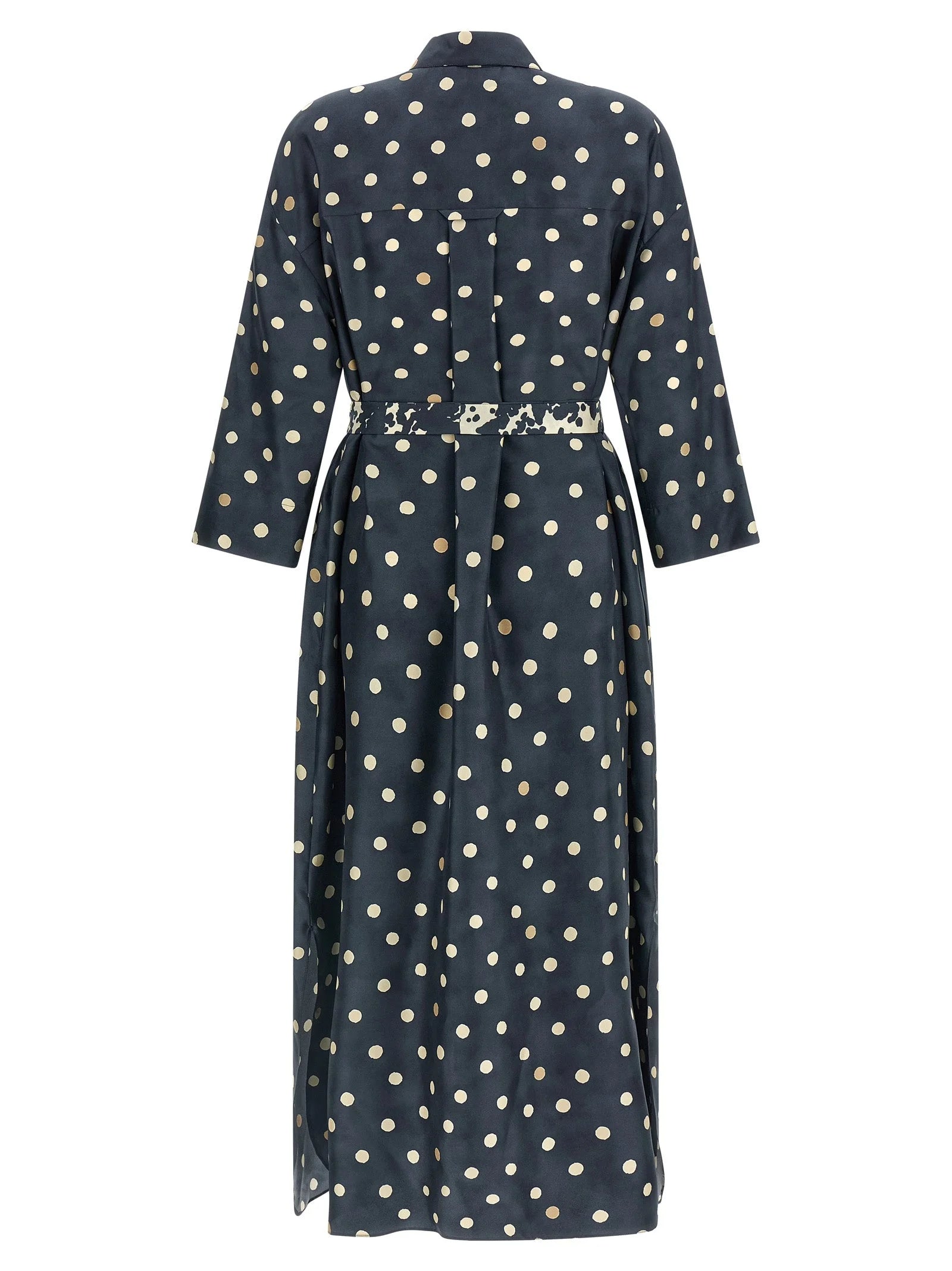 ’S Max Mara Blue Silk Midi Dress - IT42