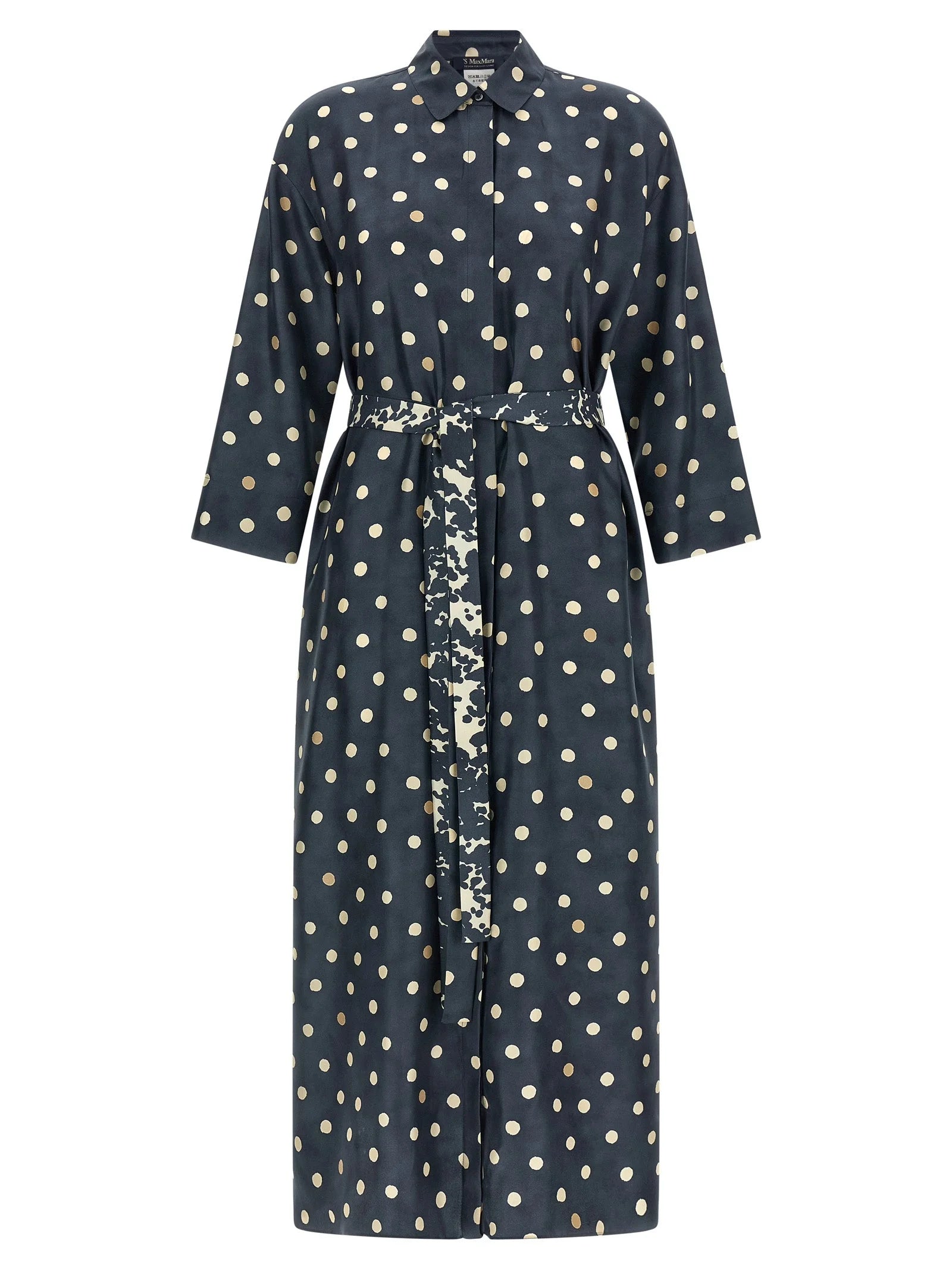 ’S Max Mara Blue Silk Midi Dress - IT42