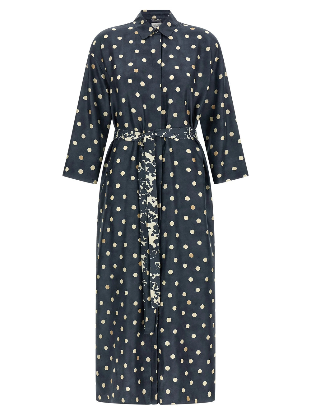’S Max Mara Blue Silk Midi Dress - IT42