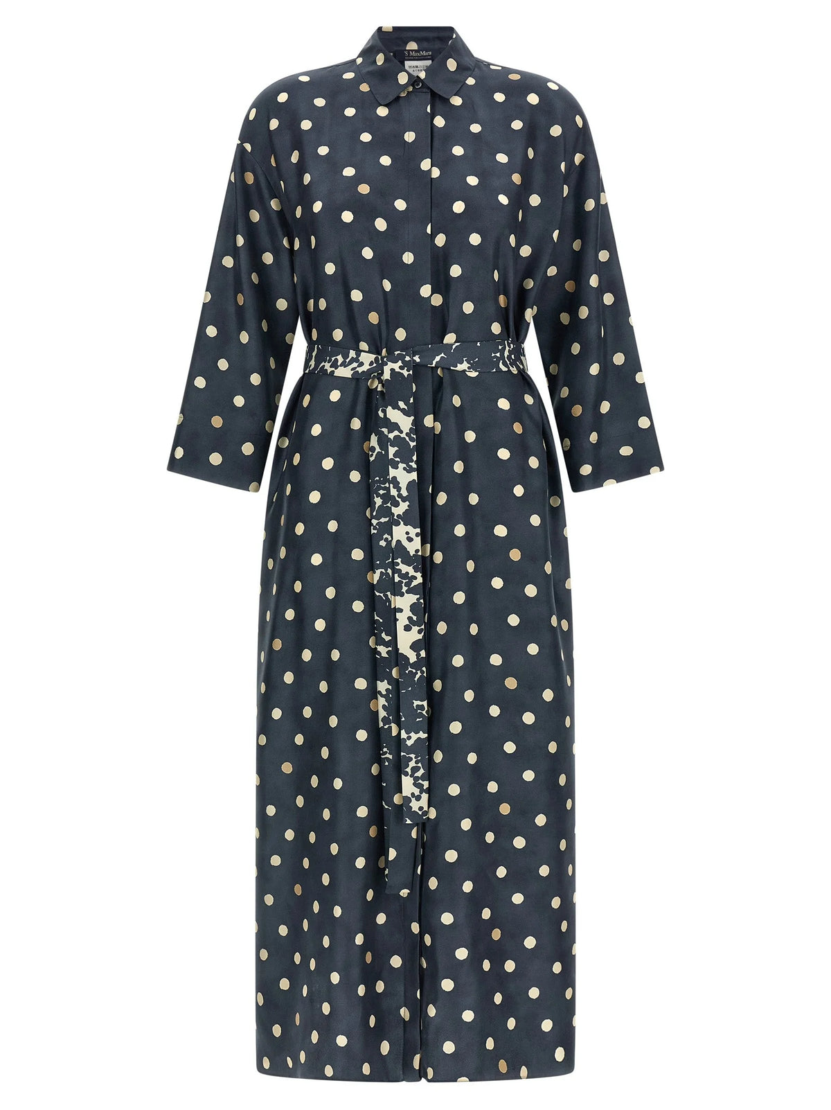 ’S Max Mara Blue Silk Midi Dress - IT42