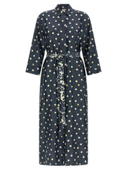 ’S Max Mara Blue Silk Midi Dress - IT42