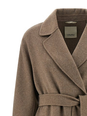 ’S Max Mara Brown Virgin Wool Coat