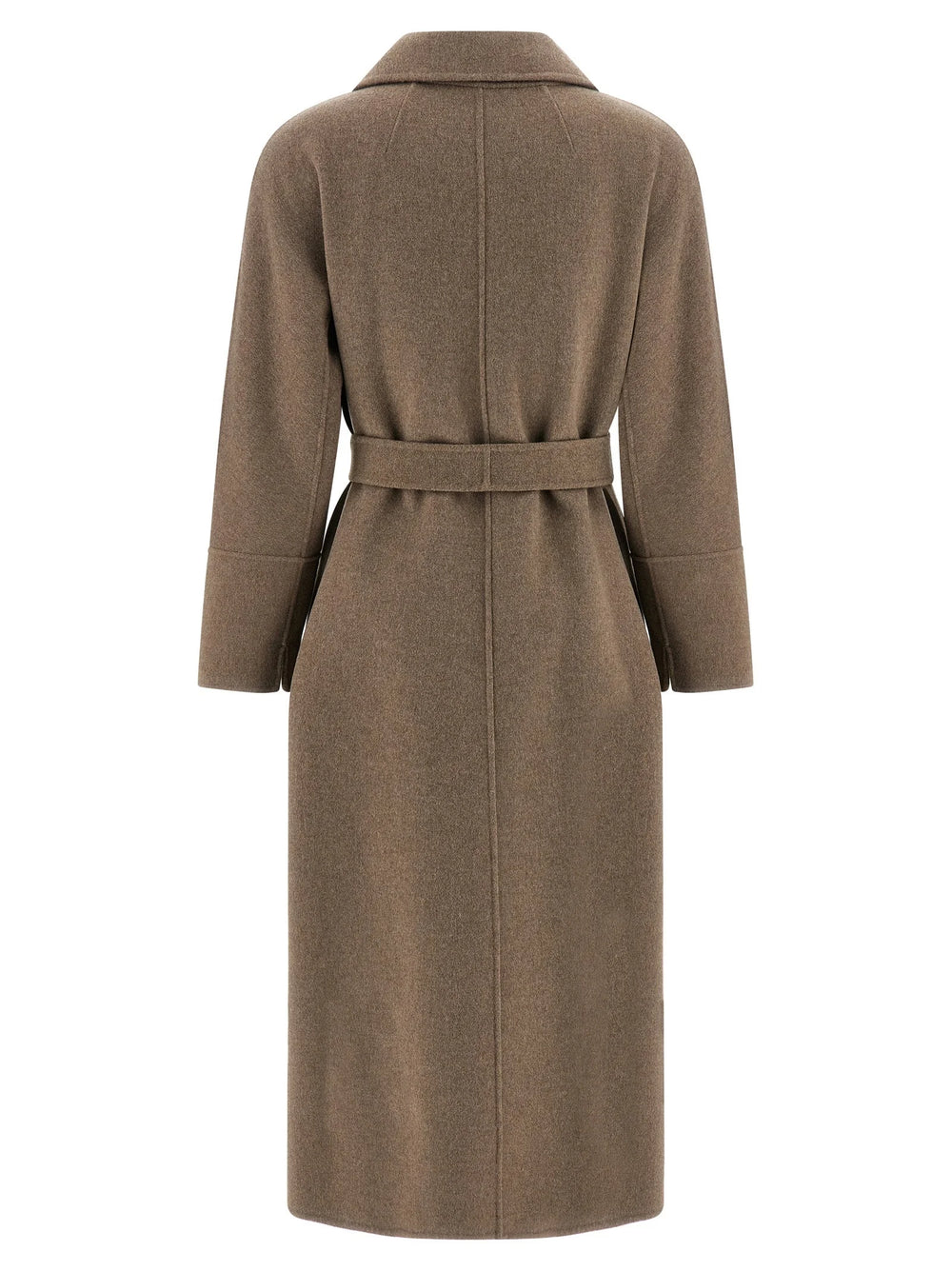 ’S Max Mara Brown Virgin Wool Coat