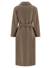 ’S Max Mara Brown Virgin Wool Coat