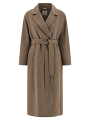 ’S Max Mara Brown Virgin Wool Coat