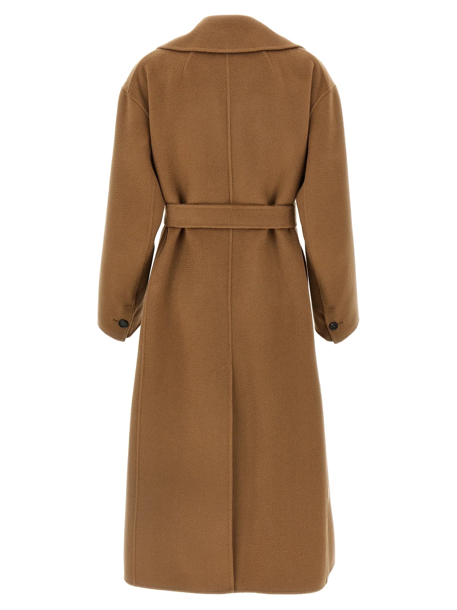 ’S Max Mara Brown Virgin Wool Coat - IT46