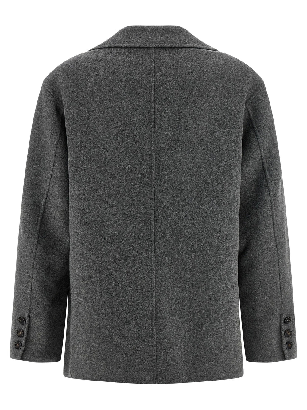 ’S Max Mara Gray Virgin Wool Blazer