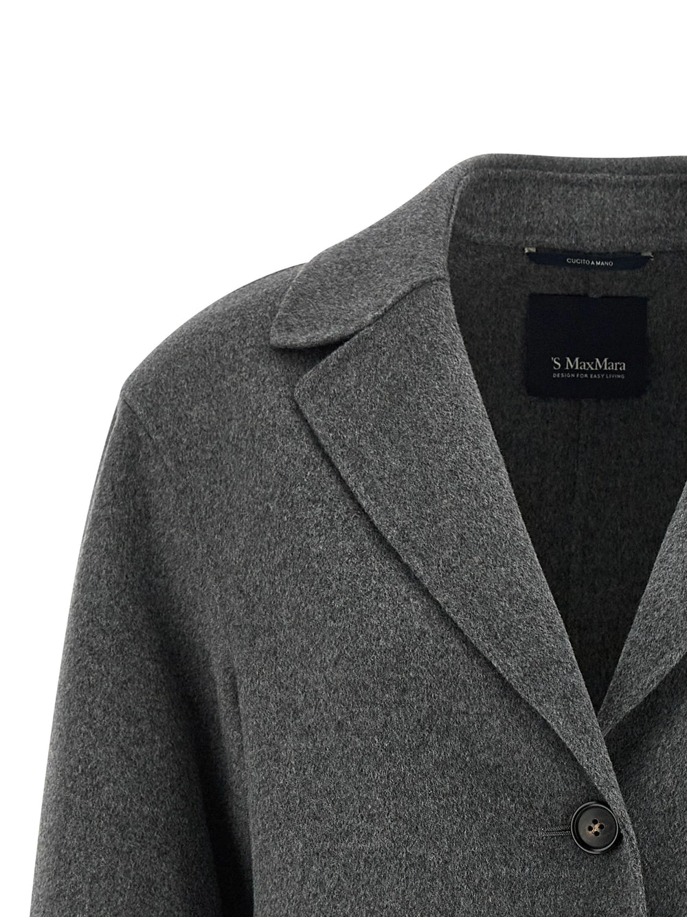 ’S Max Mara Gray Virgin Wool Blazer