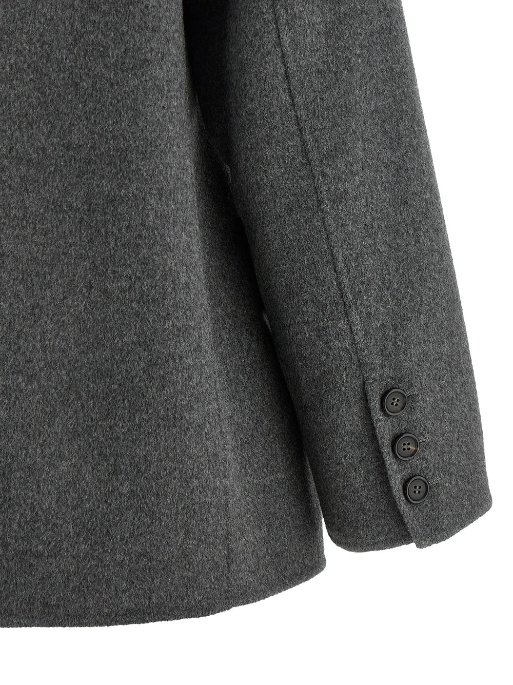 ’S Max Mara Gray Virgin Wool Blazer