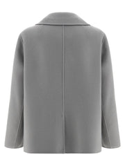 ’S Max Mara Gray Virgin Wool Blazer