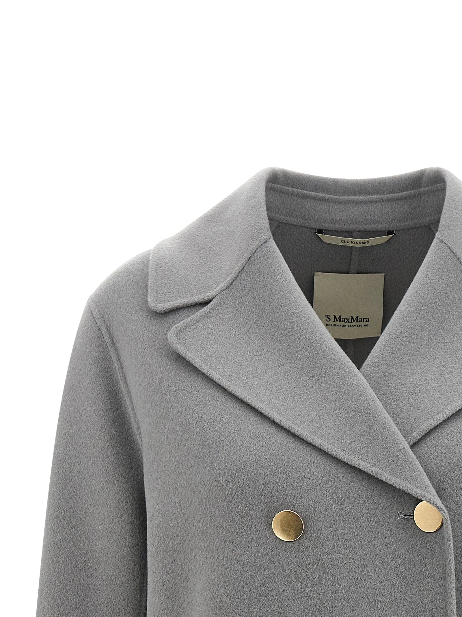 ’S Max Mara Gray Virgin Wool Blazer