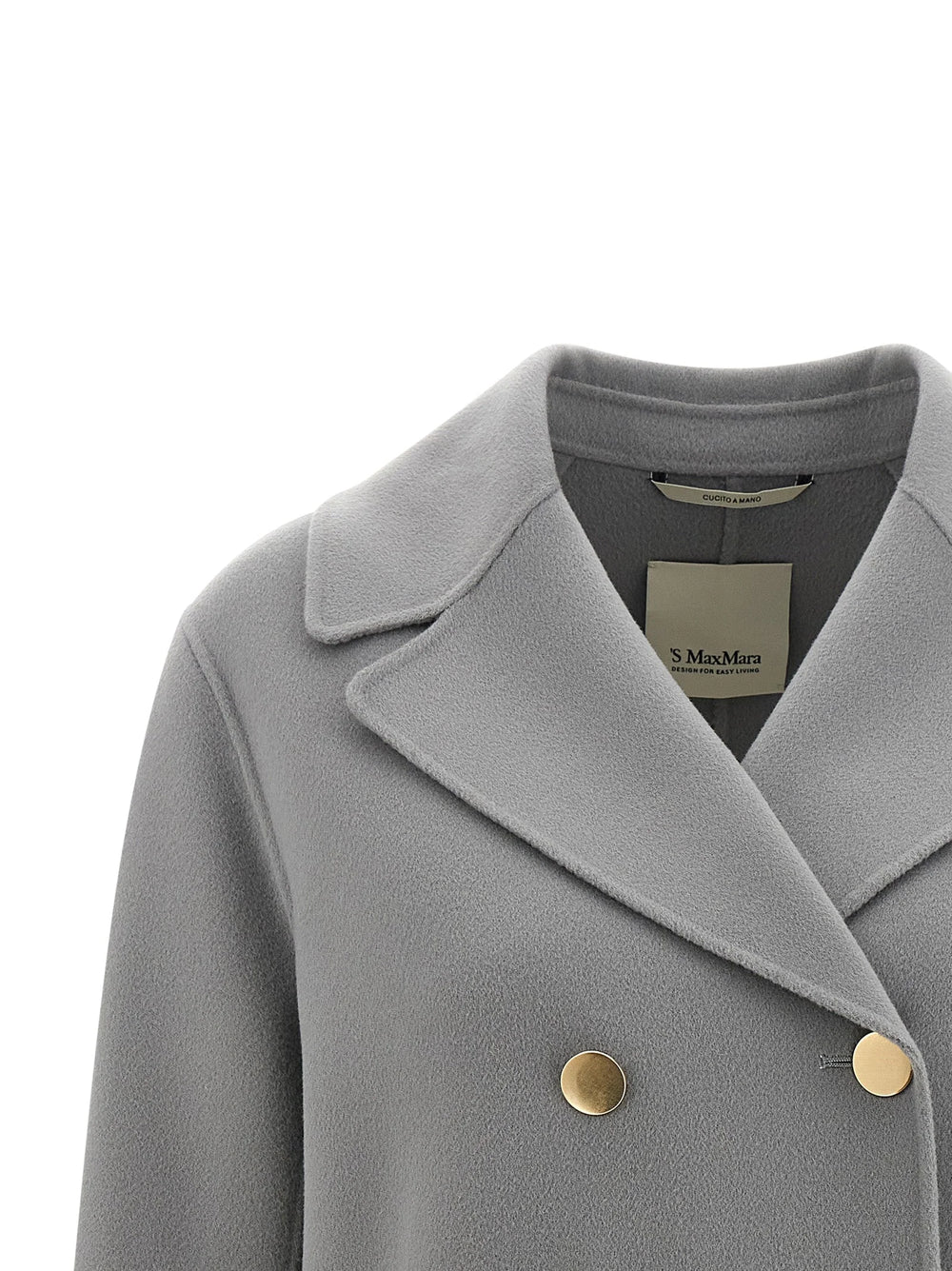 ’S Max Mara Gray Virgin Wool Blazer