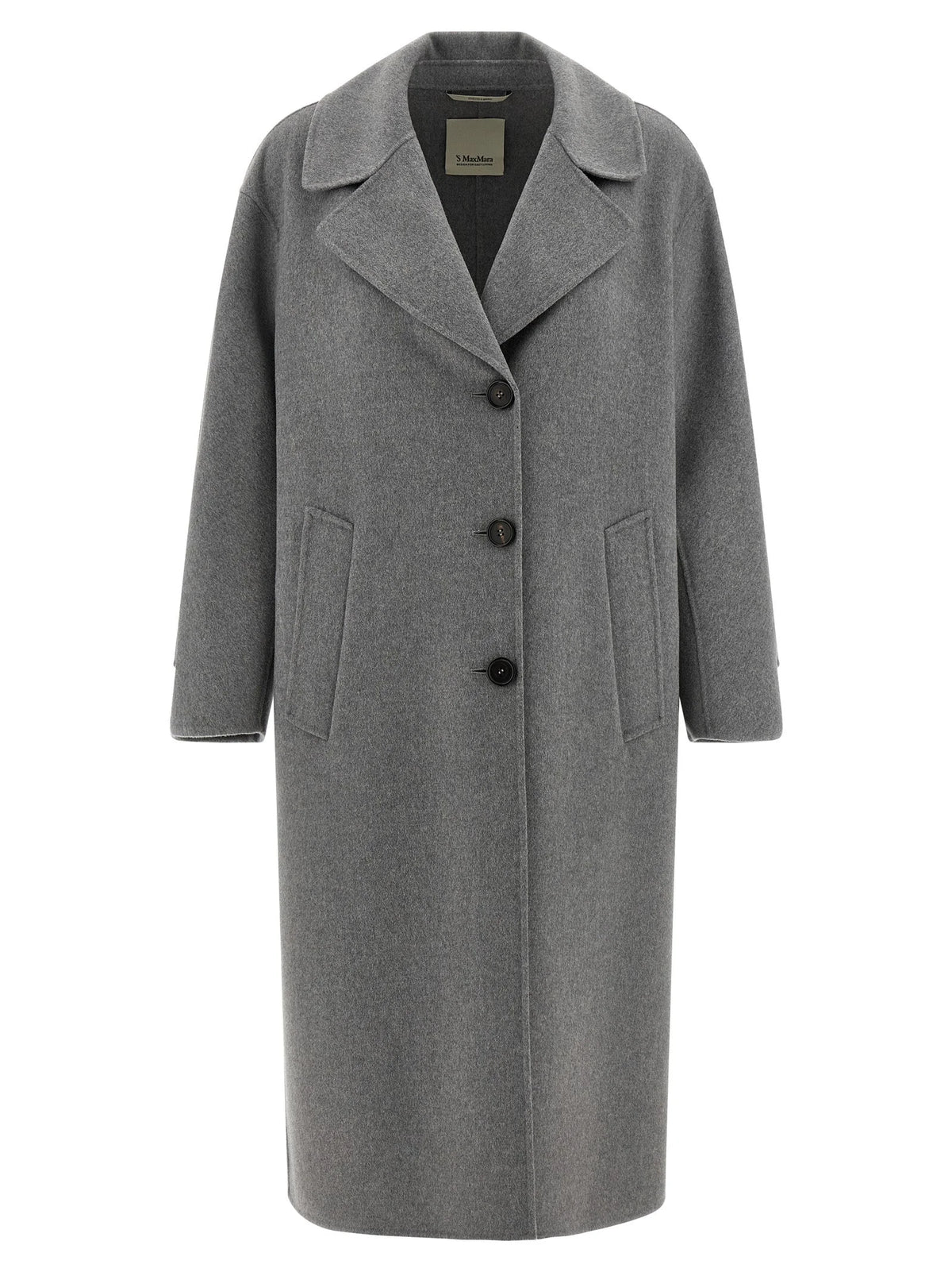 ’S Max Mara Gray Virgin Wool Coat