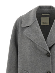 ’S Max Mara Gray Virgin Wool Coat