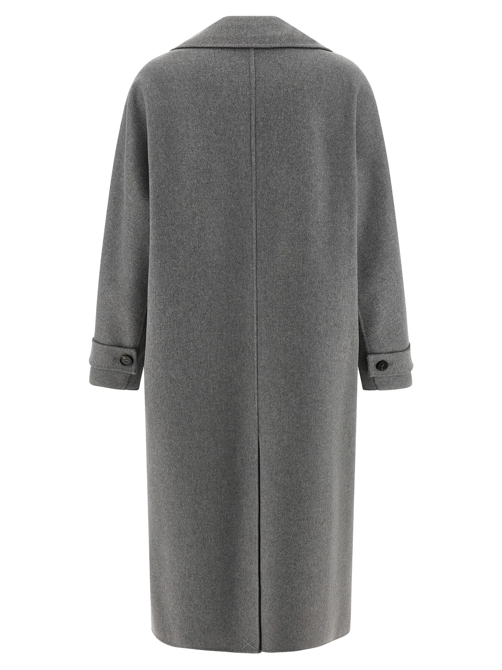 ’S Max Mara Gray Virgin Wool Coat