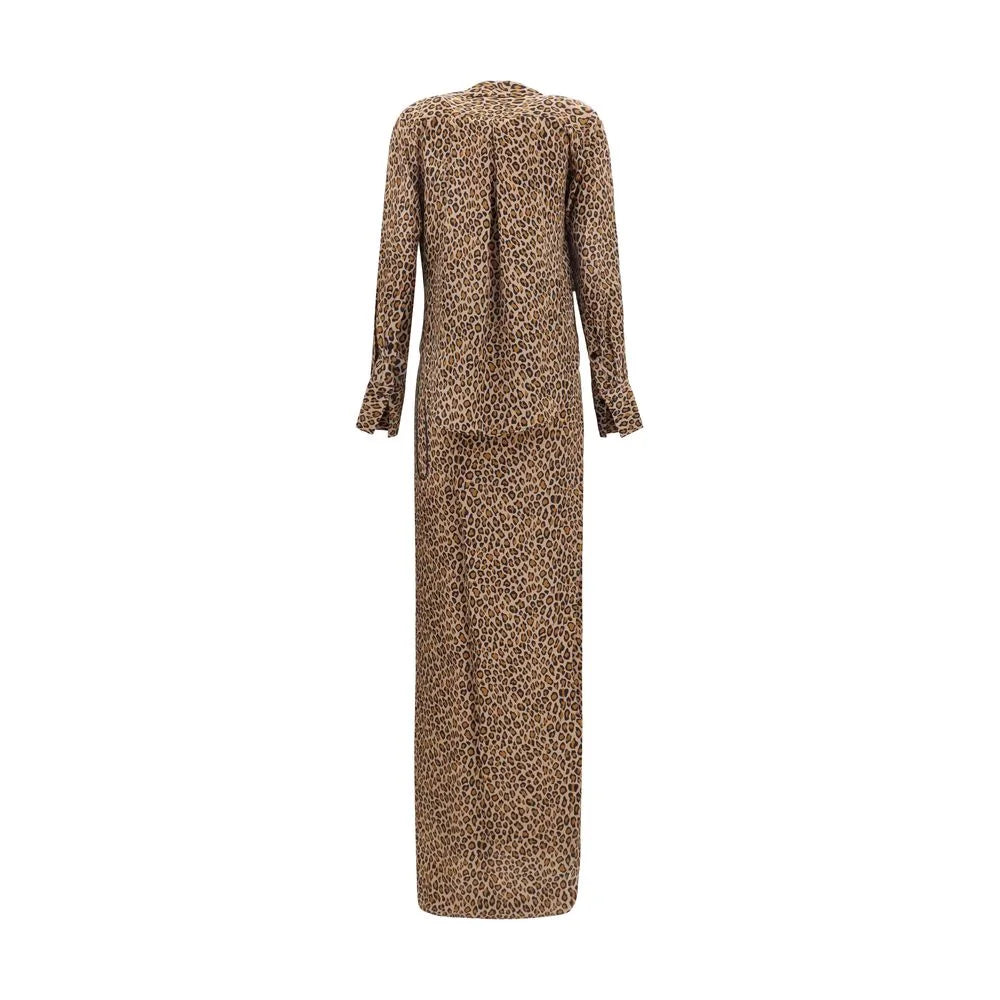 SA SU PHI Beige Silk Long Dress - IT36 | XS