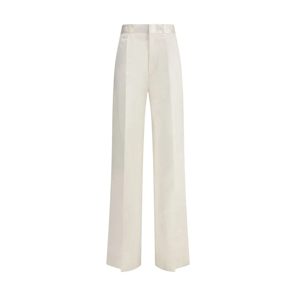 SA SU PHI Beige Silk Pants - IT40 | M