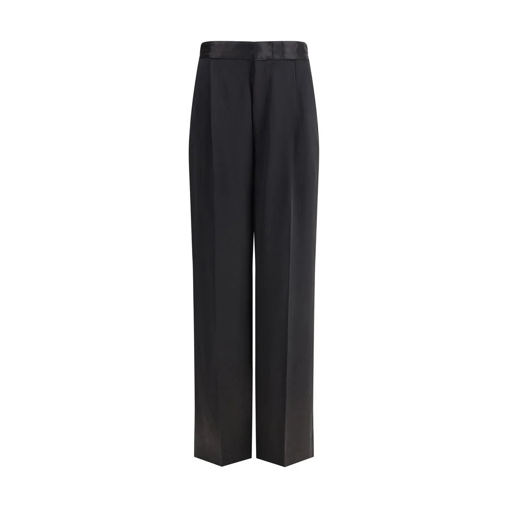 SA SU PHI Black Silk Casual Pants - IT40 | M