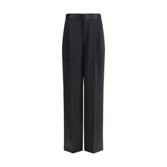 SA SU PHI Black Silk Casual Pants - IT40 | M
