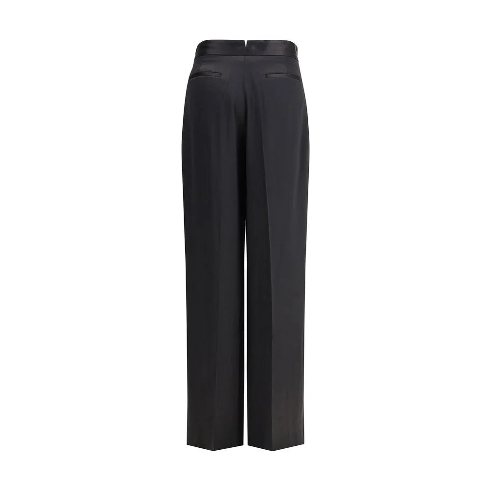 SA SU PHI Black Silk Casual Pants - IT44 | L