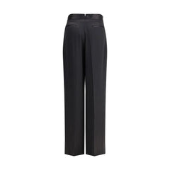 SA SU PHI Black Silk Casual Pants - IT44 | L