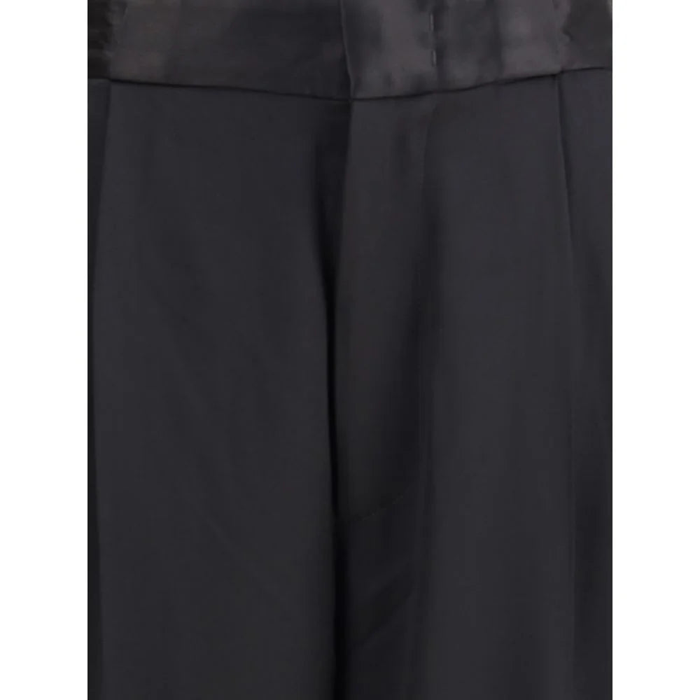 SA SU PHI Black Silk Casual Pants - IT44 | L