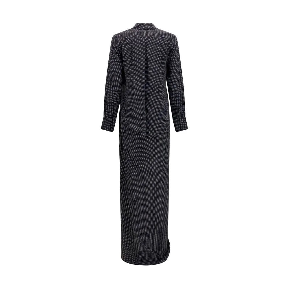 SA SU PHI Black Silk Long Dress - IT38 | S