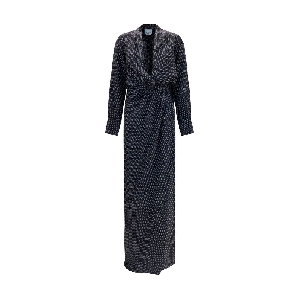SA SU PHI Black Silk Long Dress - IT38 | S