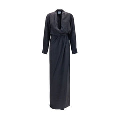 SA SU PHI Black Silk Long Dress - IT38 | S