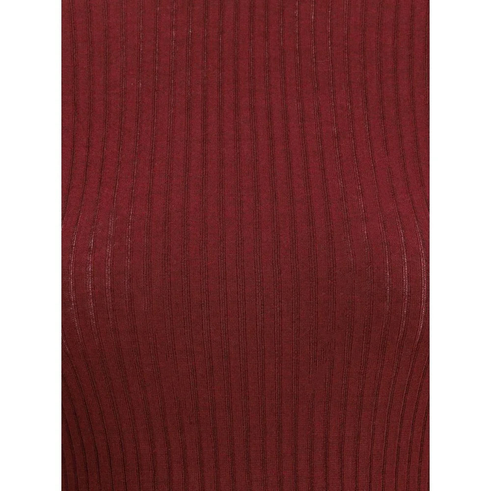 SA SU PHI Bordeaux Cashmere Top