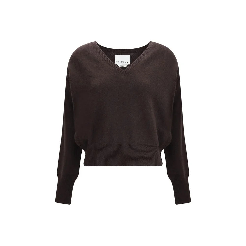 SA SU PHI Lavinia V Neck Cashmere Sweater - IT42 | L - Sweaters