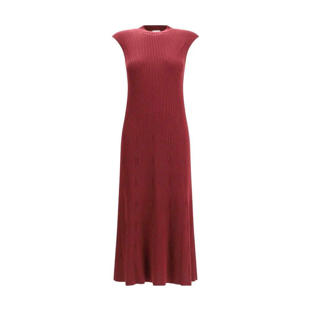 SA SU PHI Ribbed Cashmere Silk Sleeveless Long Dress - IT42 | L - Dresses