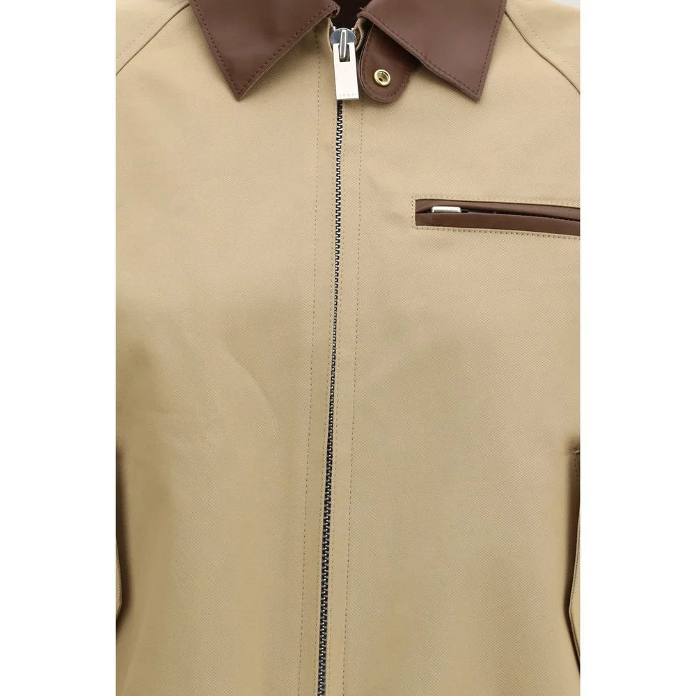 Sacai Beige Cotton Bomber - 2