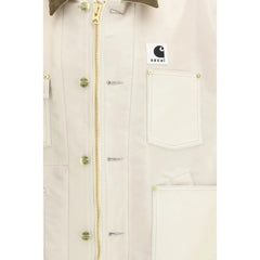 Sacai Beige Cotton Bomber - 3