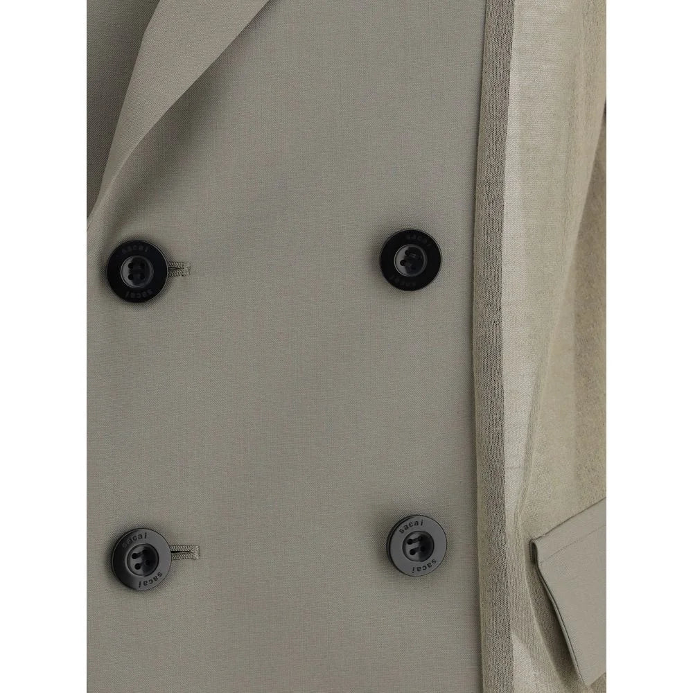 Sacai Bicolor Cotton Blazer - 3