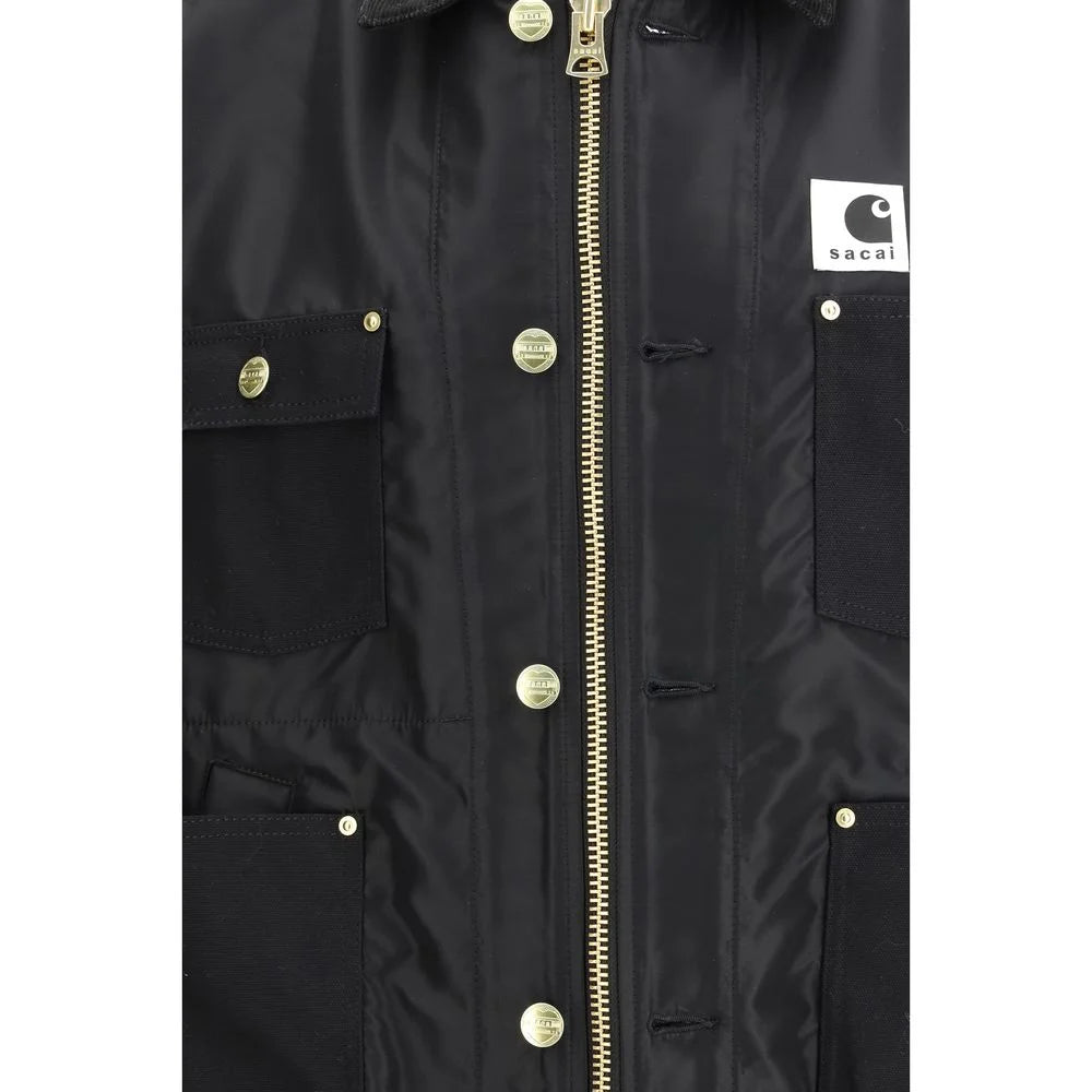 Sacai Black Cotton Bomber - 2