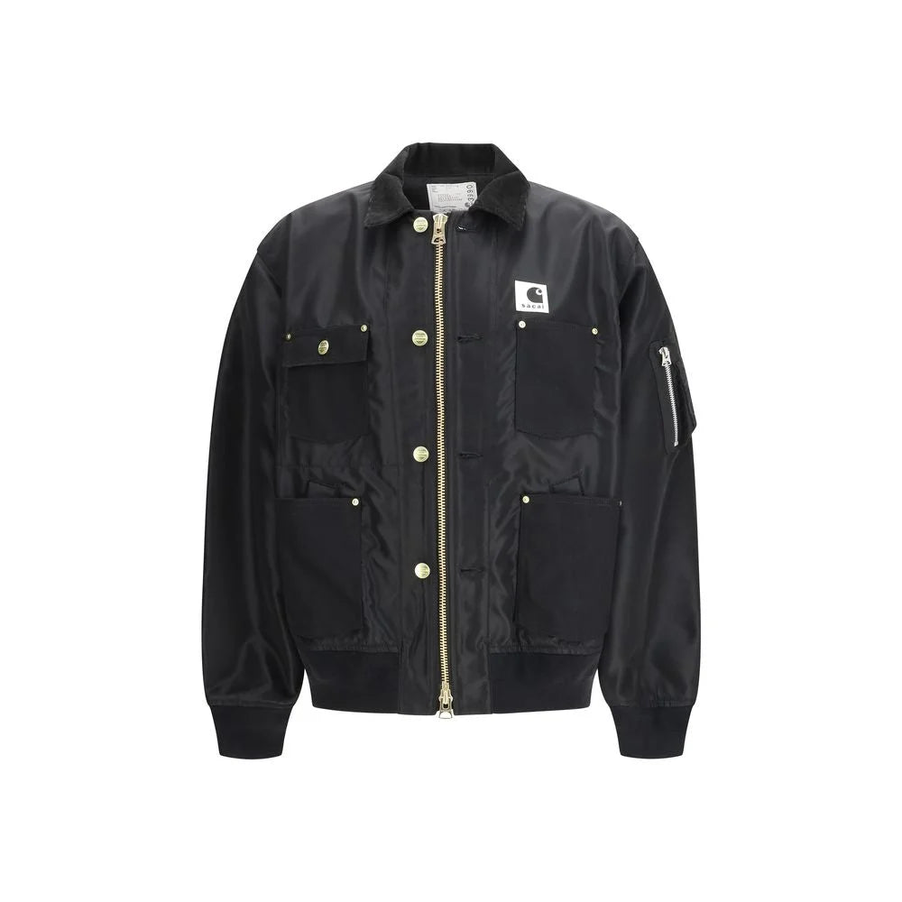 Sacai Black Cotton Bomber - 2
